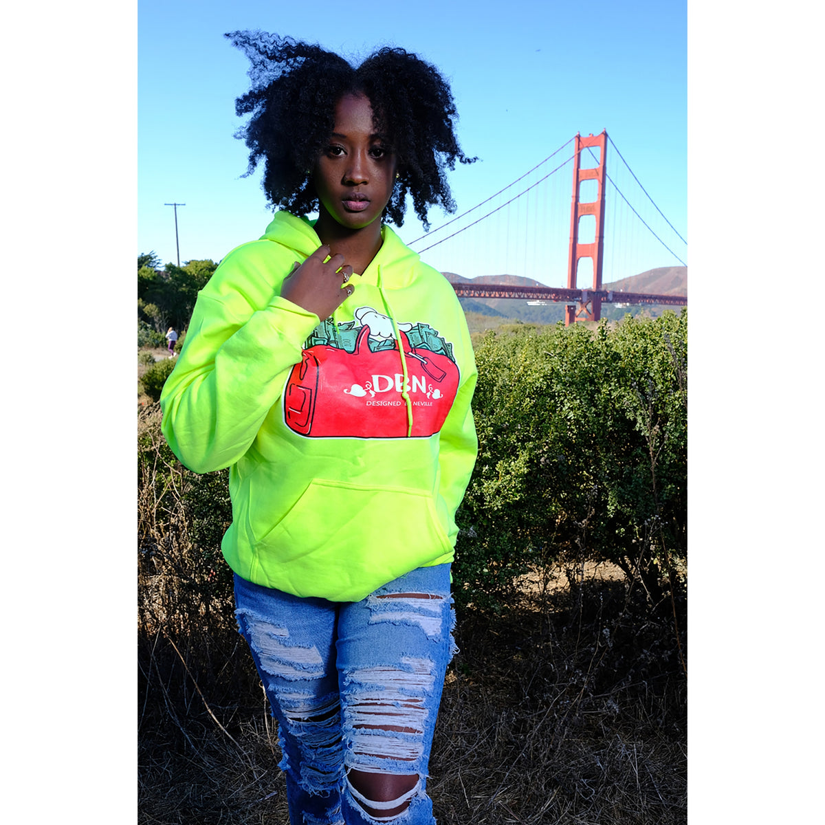 NEON SECURE THE BAG HOODIE