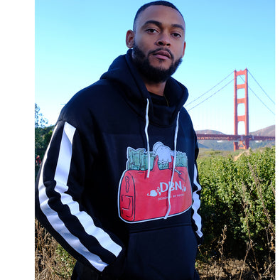 SECURE THE BAG STRIPE HOODIE